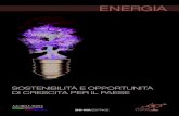 ENERGIA - Sostenibilità  e opportunità di crescita per il paese