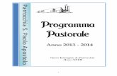 Programma pastorale 2013/2014 - Parrocchia di San Paolo