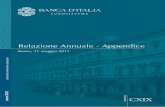 Appendice statistica alla Relazione annuale di Banca d'Italia - 31-05 -2013