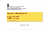 Rapporto Stranieri 2009 - Provincia di Reggio
