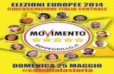 Volantino elezioni europee 2014 . circ. Italia centrale