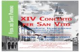 Programma XIV Concerto per San Vito