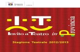 Invito a Teatro - Stagione teatrale 2012-2013