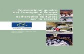L’Italia ha firmato la Convenzione quadro sul valore del patrimonio culturale per la società