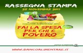 Colletta Alimentare 2011, rassegna stampa 25/11/2011