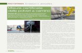 2014 06 15 Misure Certificate delle Polveri a Camino chimica e industria