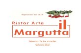 Menu Autunno 2010 - Il Margutta RistorArte