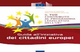 Guida all'iniziativa dei cittadini europei