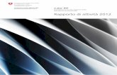 CAV PP Rapporto di attività 2012