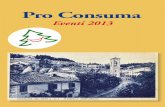 Calendario Eventi 2013 Pro Consuma