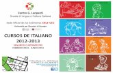 Cursos de Italiano 2012-2013