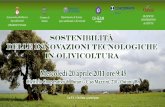 Sostenibilità delle innovazioni tecnologiche in olivicoltura - INVITO -