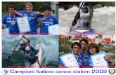 2009 Campioni Italiani canoa slalom