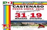 Programma Festa de L'Unità di Castenaso 2012