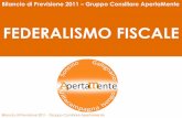 Federalismo Fiscale - Gruppo Consiliare ApertaMente