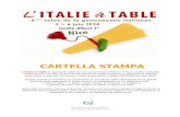 Italie a table