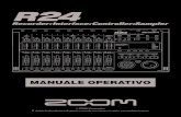 ZOOM R24 Manuale operativo