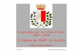 Programma per la Città di Bari 2009-2014