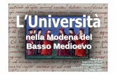 L'Università nella Modena del Basso Medievo