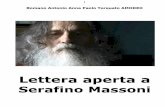 Lettera aperta a Serafino Massoni