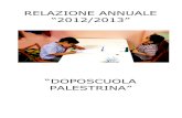 Relazione annuale doposcuola palestrina 1213