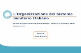 Organizzazione del sistema sanitario italiano dino biselli febbraio 2013