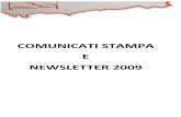Luca Betti - Comunicati Stampa e Newsletter 2009
