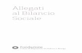 Allegati al Bilancio Sociale 2011