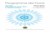 Programma Corsi ACTEL 2012-2013