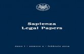 Sapienza Legal Papers_Fascicolo n. 0