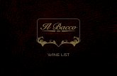 Il Bacco Wine List