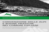 CONVENZIONE DELLE ALPI E BUONE PRATICHE NEI COMUNI ITALIANI