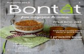 Bontât, free magazine di cucina. Autunno 2013