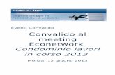 Consorzio Convalido al meeting Econetwork, Monza, 12/6/2013