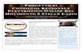 Progetto di Consiglio Regionale elettronico online del Movimento 5 Stelle Lazio