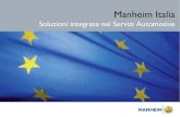 Prodotti e servizi di Manheim Italia