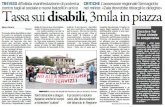 Tassa sui disabili, 3000 in piazza - Gazzettino Nazionale