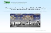Rapporto sulla qualità dell'aria della provincia di Ravenna -  anno 2013
