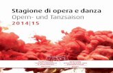 Stagione di opera e danza 2014-15 | Opern- und Tanzsaison 2014-15