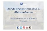 Storytelling partecipativo al #MuseoSanna
