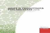 Openpolis - Indice di produttività parlamentare 2014