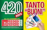 DESPAR, EUROSPAR, INTESPAR - 420 Euro di Buoni Sconto, 23/2014