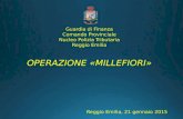 Guardia di Finanza di Reggio - Operazione Millefiori
