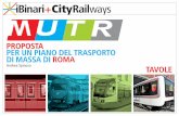 Proposta per un Piano del Trasporto di Massa della città di Roma, album grafico