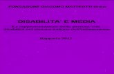 Disabilità e media - Rapporto 2012