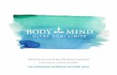 Body Mind - Oltre ogni limite. Calendario