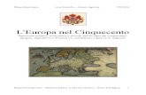 L'Europa nel cinquecento e le Guerre di religione