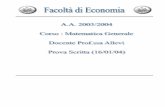 Tema d'esame di Matematica Generale,Appello_2004_Gennaio