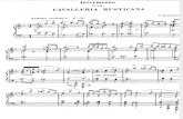 Mascagni Intermezzo Cavalleria Rusticana Score