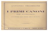 I Primi Canoni Pentagramma Corretto. Antonio Trombone